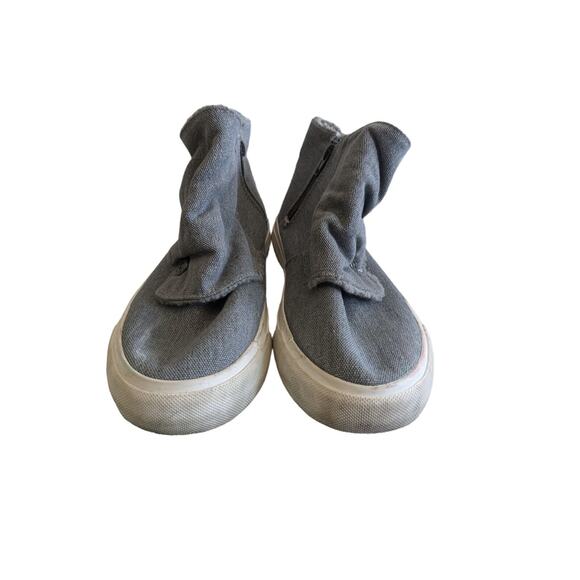 Blowfish Malibu Mabbit Zip Up High Top Sneaker Women's Size 7.5 M Gray - Picture 3 of 4